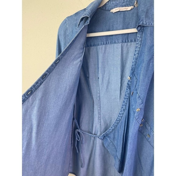 Soft Surroundings Denim Tencel Tunic Top Size XS - Picture 7 of 8